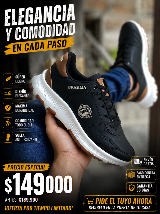 Zapatos BRAHMA Casuales | Máximo Confort y Suela Antideslizante