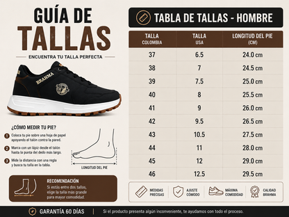 Zapatos BRAHMA Casuales | Máximo Confort y Suela Antideslizante